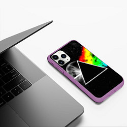 Чехол iPhone 11 Pro матовый PINK FLOYD, цвет: 3D-фиолетовый — фото 2