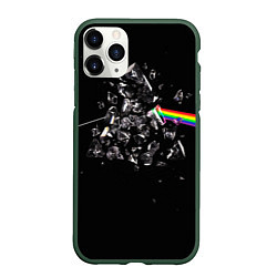 Чехол iPhone 11 Pro матовый PINK FLOYD, цвет: 3D-темно-зеленый