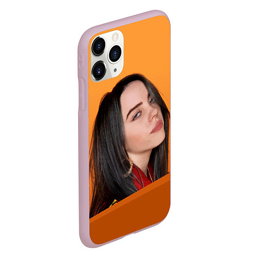 Чехол iPhone 11 Pro матовый BILLIE EILISH: Orange Mood / 3D-Розовый – фото 2