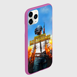 Чехол iPhone 11 Pro матовый PUBG, цвет: 3D-фиолетовый — фото 2