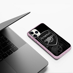 Чехол iPhone 11 Pro матовый Arsenal, цвет: 3D-розовый — фото 2