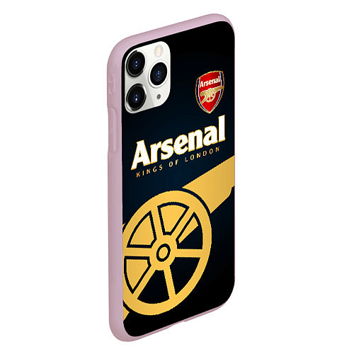 Чехол iPhone 11 Pro матовый Arsenal / 3D-Розовый – фото 2