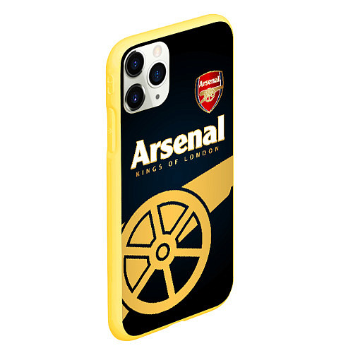 Чехол iPhone 11 Pro матовый Arsenal / 3D-Желтый – фото 2