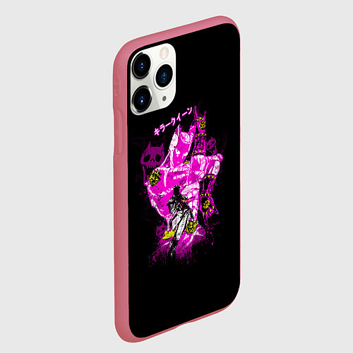Чехол iPhone 11 Pro матовый Киллер Квин ЖоЖо / 3D-Малиновый – фото 2