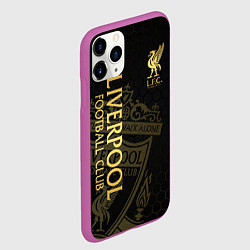 Чехол iPhone 11 Pro матовый Ливерпуль, цвет: 3D-фиолетовый — фото 2