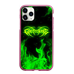 Чехол iPhone 11 Pro матовый GHOSTEMANE, цвет: 3D-малиновый