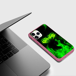 Чехол iPhone 11 Pro матовый GHOSTEMANE, цвет: 3D-малиновый — фото 2