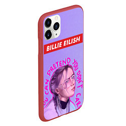 Чехол iPhone 11 Pro матовый Billie Eilish, цвет: 3D-красный — фото 2