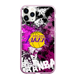 Чехол iPhone 11 Pro матовый Лос-Анджелес Лейкерс, Los Angeles Lakers