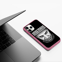 Чехол iPhone 11 Pro матовый LINDEMANN, цвет: 3D-малиновый — фото 2