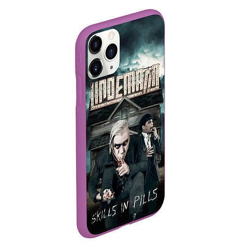 Чехол iPhone 11 Pro матовый LINDEMANN: Skills in Pills / 3D-Фиолетовый – фото 2