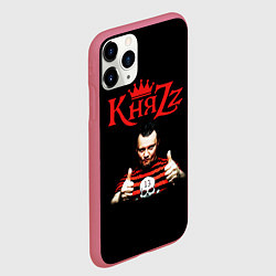 Чехол iPhone 11 Pro матовый Князь, цвет: 3D-малиновый — фото 2