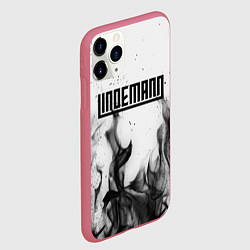 Чехол iPhone 11 Pro матовый LINDEMANN: Black Fire, цвет: 3D-малиновый — фото 2