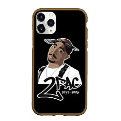 Чехол iPhone 11 Pro матовый 2pac