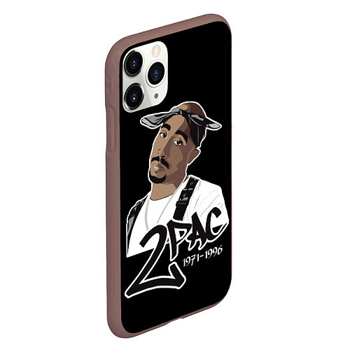 Чехол iPhone 11 Pro матовый 2pac / 3D-Коричневый – фото 2