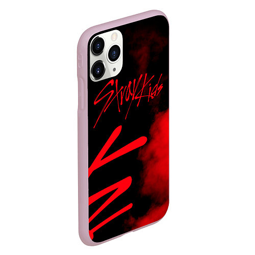 Чехол iPhone 11 Pro матовый Stray Kids / 3D-Розовый – фото 2