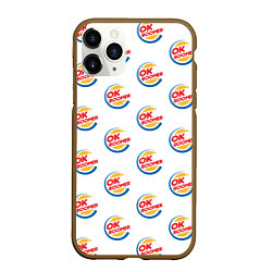 Чехол iPhone 11 Pro матовый OK boomer logo