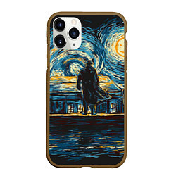 Чехол iPhone 11 Pro матовый Sherlock, цвет: 3D-коричневый