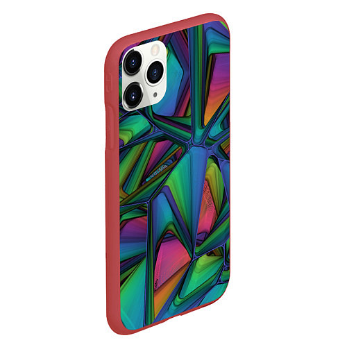 Чехол iPhone 11 Pro матовый Modern / 3D-Красный – фото 2