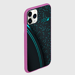 Чехол iPhone 11 Pro матовый Mass Effect N7, цвет: 3D-фиолетовый — фото 2