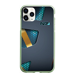 Чехол iPhone 11 Pro матовый Mass Effect N7