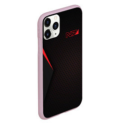 Чехол iPhone 11 Pro матовый Mass Effect N7, цвет: 3D-розовый — фото 2