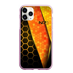 Чехол iPhone 11 Pro матовый Mass Effect N7