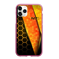 Чехол iPhone 11 Pro матовый Mass Effect N7