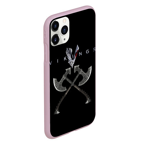 Чехол iPhone 11 Pro матовый Vikings / 3D-Розовый – фото 2