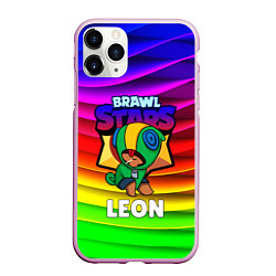 Чехол iPhone 11 Pro матовый BRAWL STARS LEON