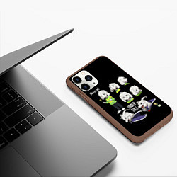 Чехол iPhone 11 Pro матовый UNDERTALE, цвет: 3D-коричневый — фото 2