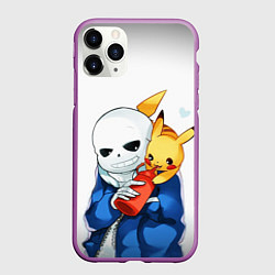 Чехол iPhone 11 Pro матовый UNDERTALE, цвет: 3D-фиолетовый