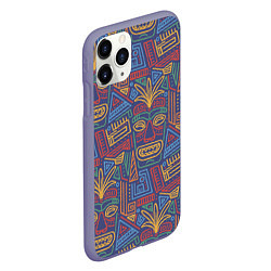 Чехол iPhone 11 Pro матовый Маска вуду, цвет: 3D-серый — фото 2