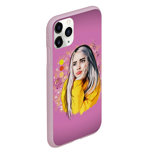 Чехол iPhone 11 Pro матовый BILLIE EILISH / 3D-Розовый – фото 2