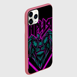 Чехол iPhone 11 Pro матовый Ария, цвет: 3D-малиновый — фото 2