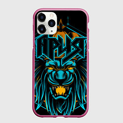 Чехол iPhone 11 Pro матовый Ария, цвет: 3D-малиновый