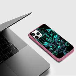 Чехол iPhone 11 Pro матовый Ария, цвет: 3D-малиновый — фото 2