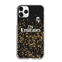 Чехол iPhone 11 Pro матовый Real Madrid 4-th 19-20, цвет: 3D-белый