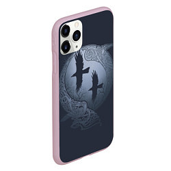 Чехол iPhone 11 Pro матовый Vikings, цвет: 3D-розовый — фото 2