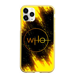 Чехол iPhone 11 Pro матовый DOCTOR WHO, цвет: 3D-желтый