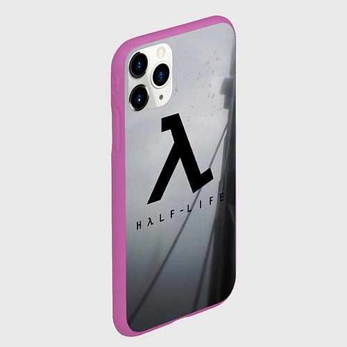 Чехол iPhone 11 Pro матовый Half Life / 3D-Фиолетовый – фото 2
