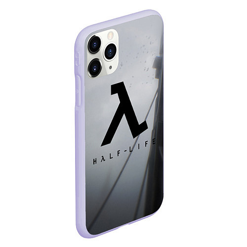 Чехол iPhone 11 Pro матовый Half Life / 3D-Светло-сиреневый – фото 2