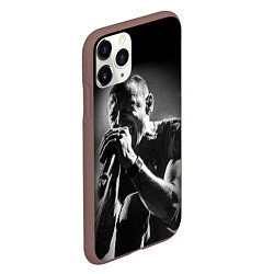 Чехол iPhone 11 Pro матовый Chester Bennington Linkin Park, цвет: 3D-коричневый — фото 2