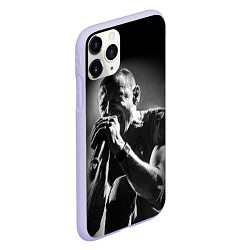 Чехол iPhone 11 Pro матовый Chester Bennington Linkin Park, цвет: 3D-светло-сиреневый — фото 2