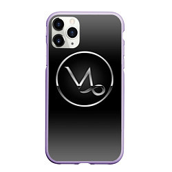 Чехол iPhone 11 Pro матовый Capricorn Козерог, цвет: 3D-светло-сиреневый