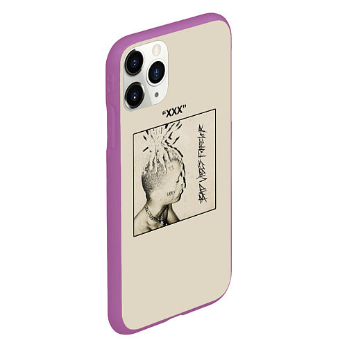 Чехол iPhone 11 Pro матовый XXXTENTACION BAD VIBES FOREVER / 3D-Фиолетовый – фото 2