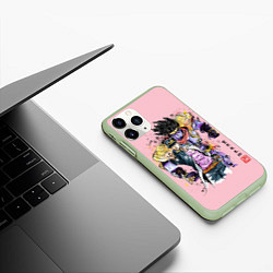 Чехол iPhone 11 Pro матовый JoJo Bizarre Adventure, цвет: 3D-салатовый — фото 2