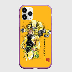 Чехол iPhone 11 Pro матовый JoJo Bizarre Adventure, цвет: 3D-фиолетовый