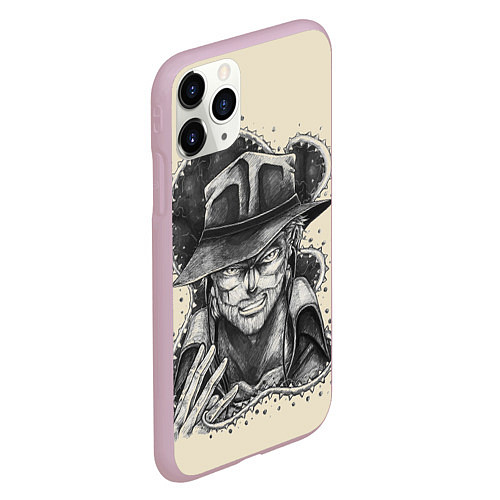 Чехол iPhone 11 Pro матовый JoJo Bizarre Adventure / 3D-Розовый – фото 2