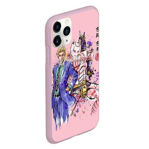 Чехол iPhone 11 Pro матовый JoJo Bizarre Adventure / 3D-Розовый – фото 2